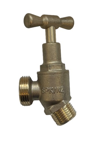 Brass Angle Hose Tap Male from Liquid Action